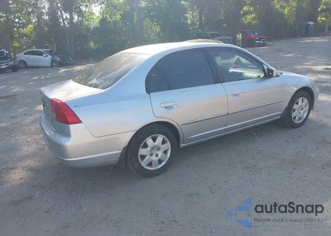 2002 Honda Civic Ex z USA, uszkodzony, nr VIN 2HGES25742H533910